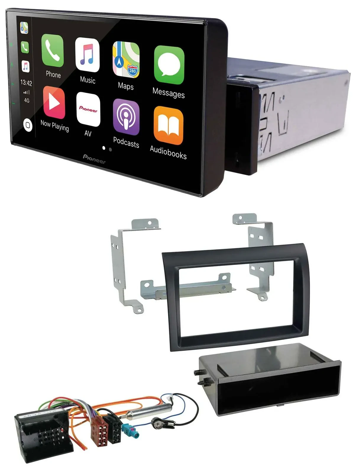 Pioneer Bluetooth MP3 DAB USB Autoradio für Citroen Jumper Quadlock 06-11 schwar