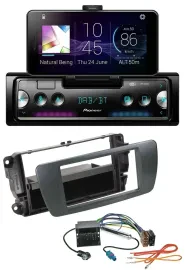 Pioneer USB MP3 Bluetooth DAB Autoradio für Seat Ibiza ab 08 azabacheschwarz