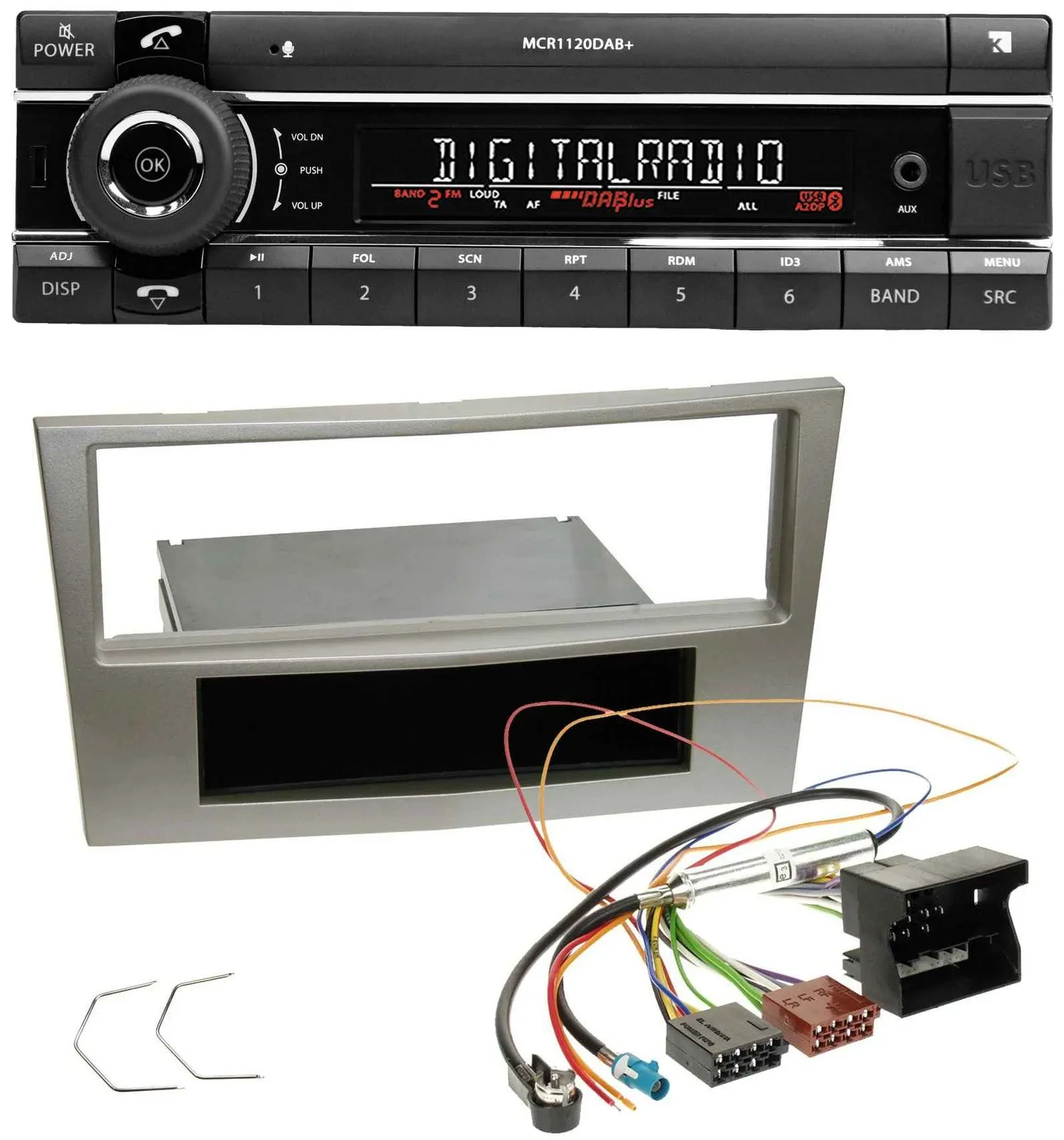 Автомагнитола Kienzle Bluetooth MP3 USB DAB для Opel Zafira B, Astra H, Corsa D