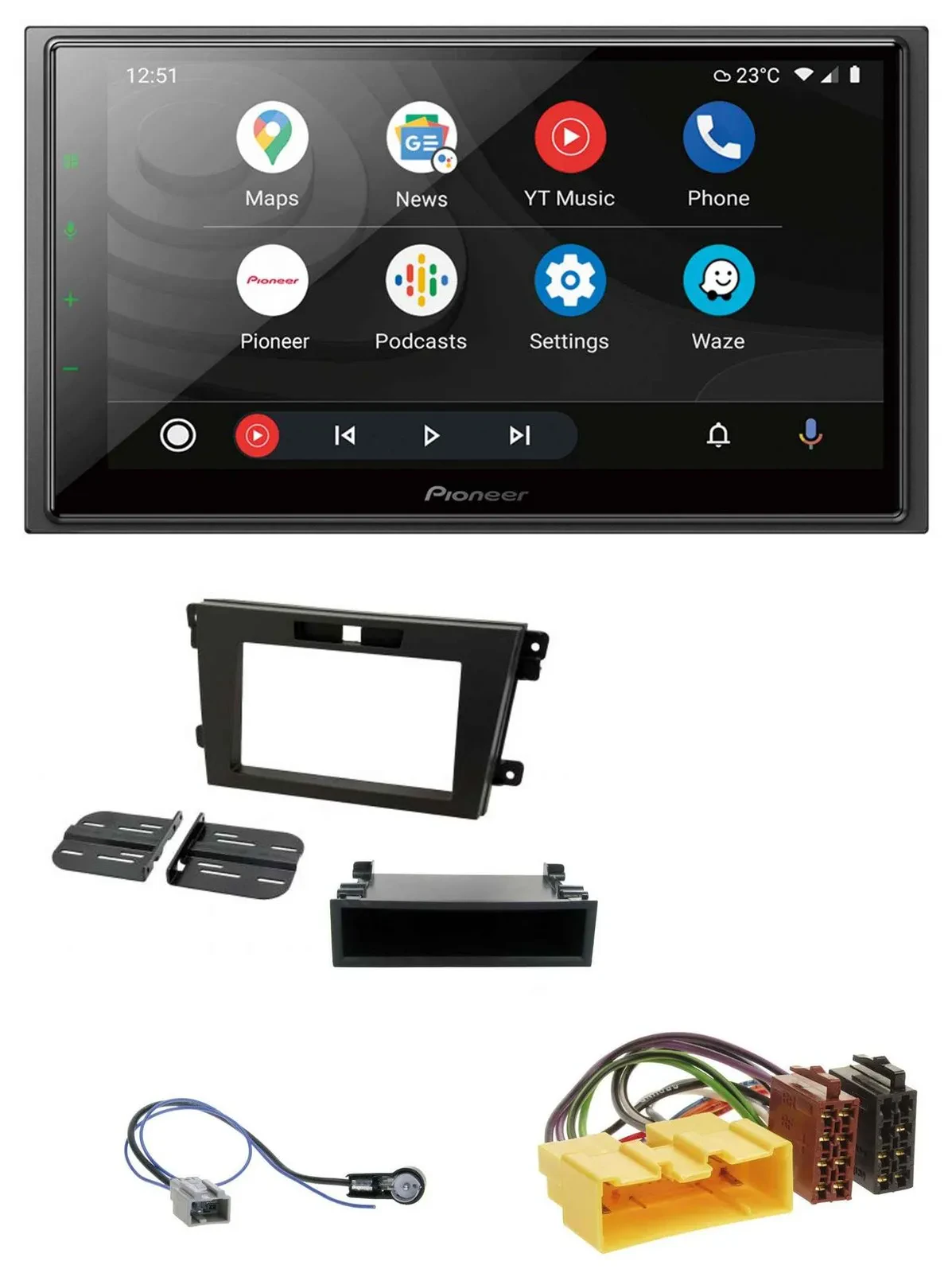 Автомагнитола для Mazda CX-7 (2008–2010) Pioneer 2DIN, USB, DAB, MP3, Bluetooth