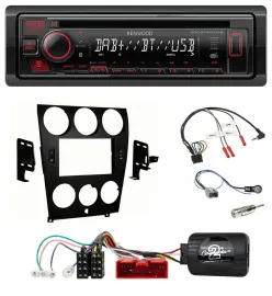 Kenwood Lenkrad CD USB Bluetooth DAB Autoradio für Mazda 6 (2006-2008)
