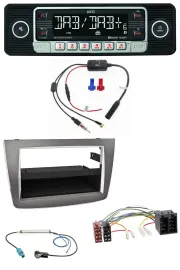 Dietz MP3 DAB Bluetooth USB Autoradio für Alfa Romeo MiTo 955 08-14 ISO dunkelsi