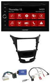 Blaupunkt 2DIN Lenkrad Bluetooth USB TMC DAB Navigation für SSangYong Korando ab