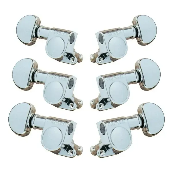 Колки Grover-Trophy 205C 3-Per-Side Mini Tuners Chrome