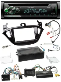 Pioneer USB MP3 DAB Lenkrad CD Autoradio für Opel Adam Corsa E ab 2013 PDC