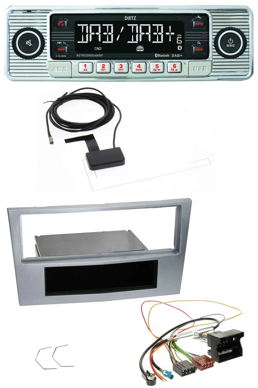 Dietz Bluetooth USB MP3 DAB Autoradio für Opel Astra H Zafira B Corsa D ab 2005