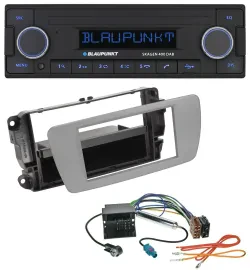 Blaupunkt DAB USB Bluetooth MP3 Autoradio für Seat Ibiza (ab 08) - dublingrau