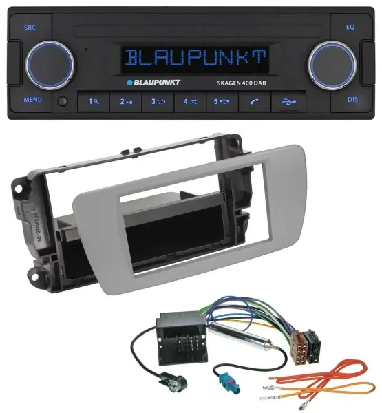 Blaupunkt DAB USB Bluetooth MP3 Autoradio für Seat Ibiza (ab 08) - dublingrau