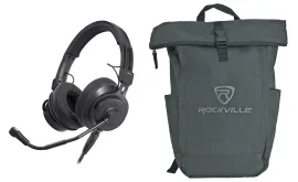 Audio Technica BPHS2Ca-XF4 Broadcast Stereo Condenser Headset 4Pin XLRF+Backpack