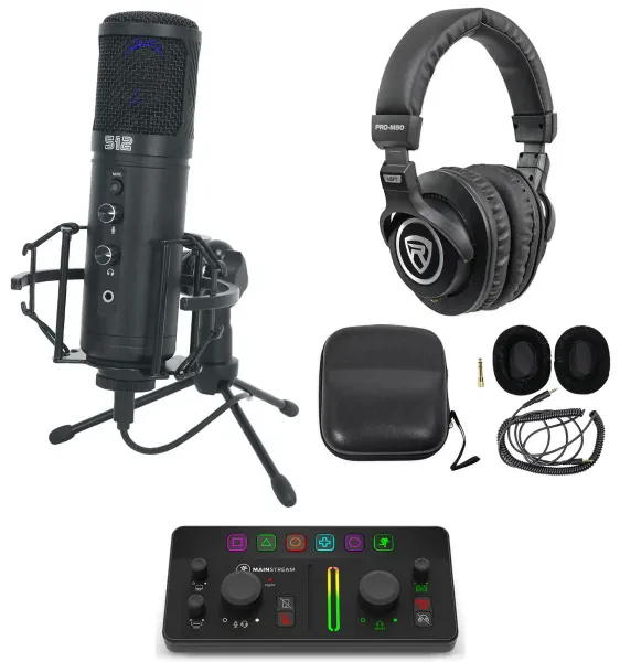 Mackie MainStream Live Streaming Interface+HDMI+Warm Audio Microphone+Headphones