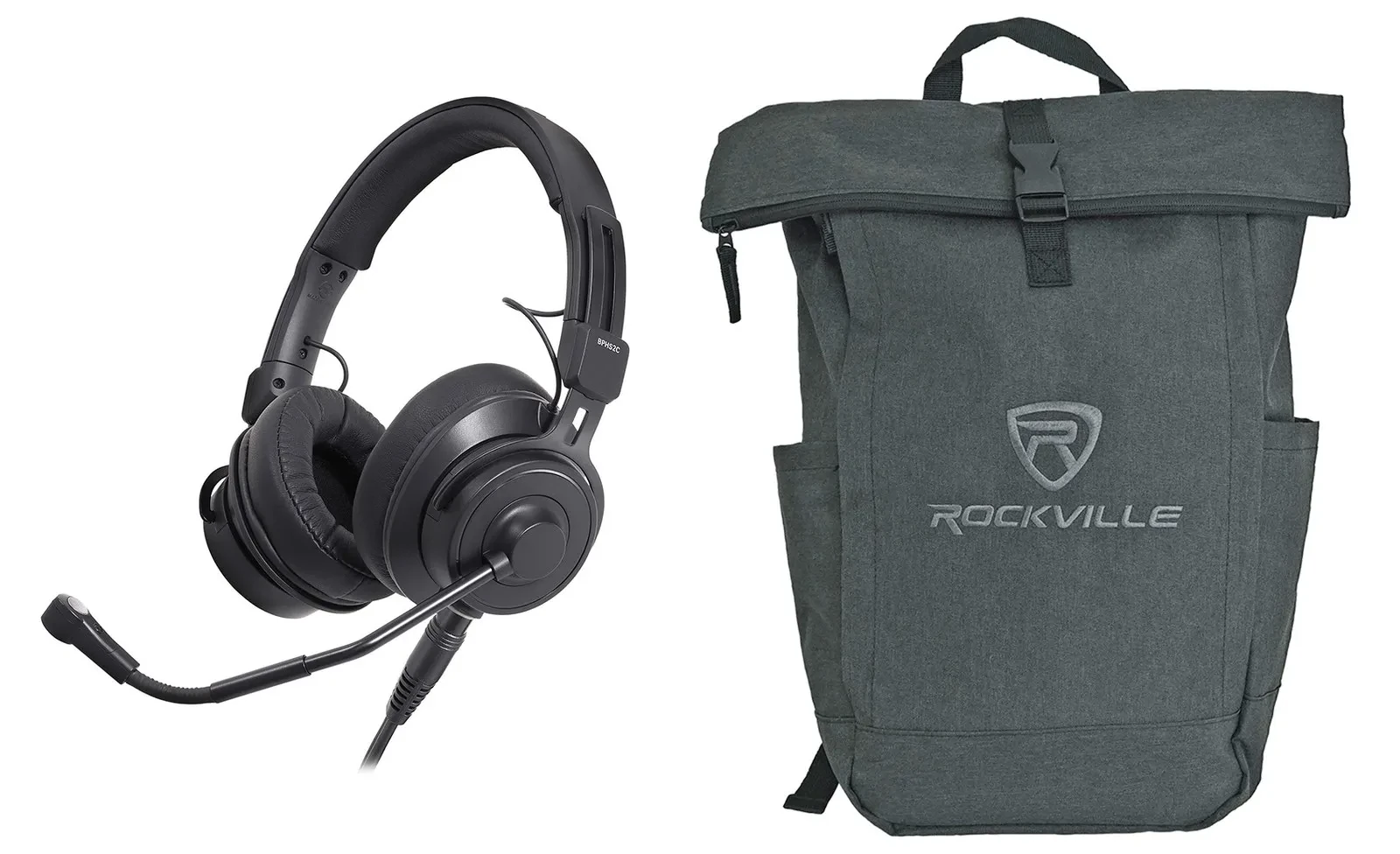 Audio Technica BPHS2Ca-XF4 Broadcast Stereo Condenser Headset 4Pin XLRF+Backpack