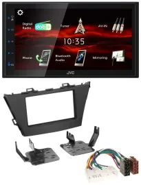 JVC USB Bluetooth MP3 DAB 2DIN Autoradio für Toyota Prius+ (ab 2012)