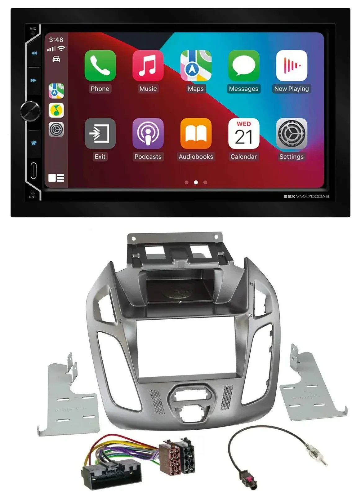 ESX 2DIN DAB USB MP3 Bluetooth Autoradio für Ford Transit 2013-2018 ohne Display