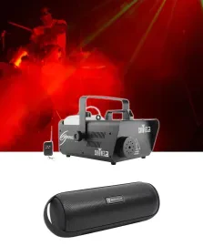 Chauvet DJ H1600 Hurricane 1600 DMX Fog Machine+Remote Timer -25,000 CFM+Speaker
