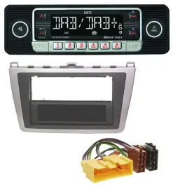 Dietz USB DAB MP3 Bluetooth Autoradio für Mazda 6 (08-12) silber schwarz