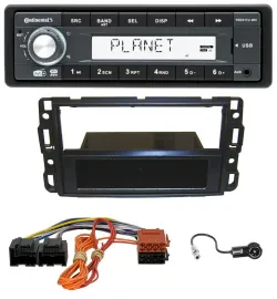 Автомагнитола Continental 1-DIN MP3/AUX/USB/DAB для Cadillac BLS (2006–2010)