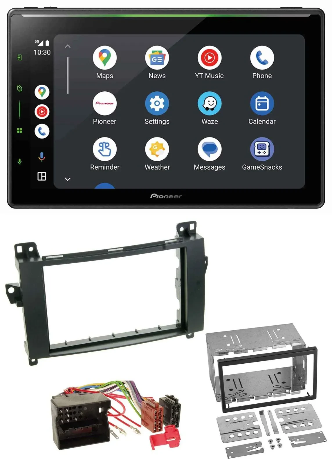 Автомагнитола Pioneer 2DIN MP3 USB Bluetooth DAB для Mercedes B-Class (T245) 2005–2011