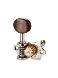 Genuine Schaller Germany 3x3 Nickel Grand Tune Tuners, Snakewood Buttons