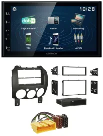 Автомагнитола для Mazda 2 (с 2007) Kenwood 2-DIN, Bluetooth, USB, DAB, MP3