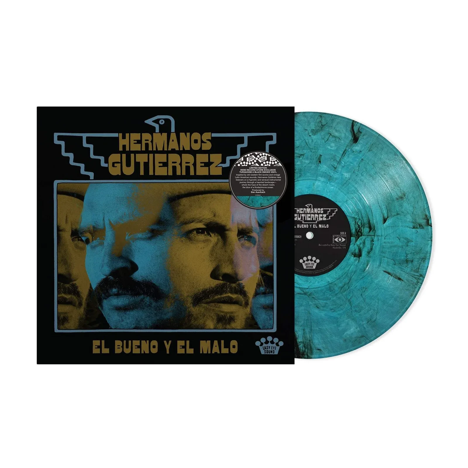 Виниловая пластинка Hermanos Gutierrez - El Bueno Y El Malo [Turquoise/Black Smoke Vinyl]