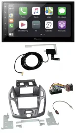 Pioneer USB MP3 2DIN Bluetooth DAB Autoradio für Ford Transit mit Display 2012-2