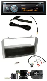 Pioneer CD USB Bluetooth DAB Lenkrad Autoradio für Alfa GT 147 07-10 silber Abla