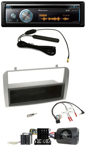 Pioneer CD USB Bluetooth DAB Lenkrad Autoradio für Alfa GT 147 07-10 silber Abla