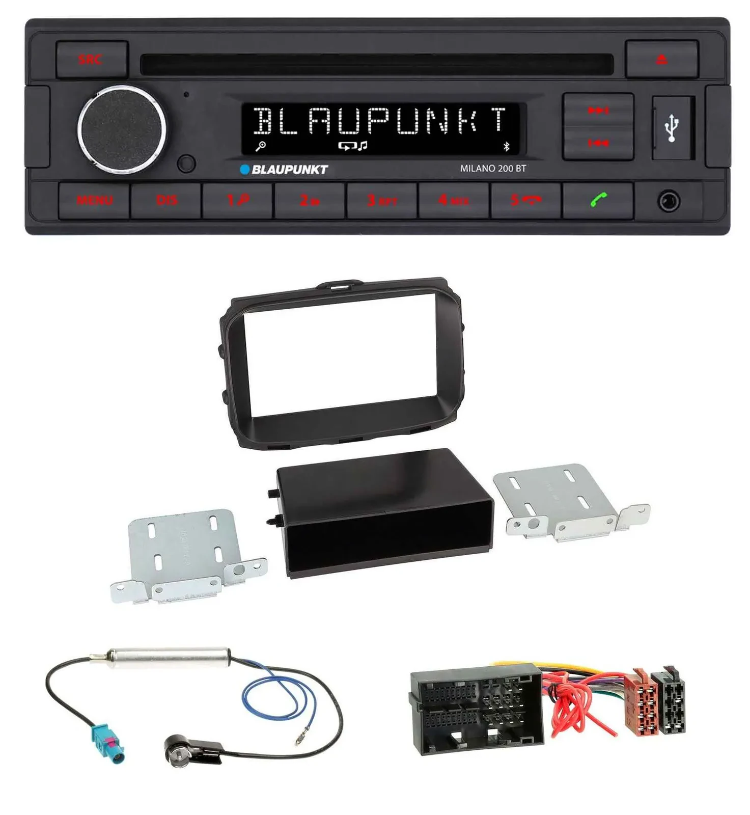 Blaupunkt MP3 USB CD Bluetooth AUX Autoradio für Alfa Romeo Giulietta 940 Faceli