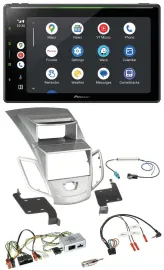 Pioneer 2DIN Lenkrad USB Bluetooth DAB Autoradio für Ford Fiesta 2010-17 Display
