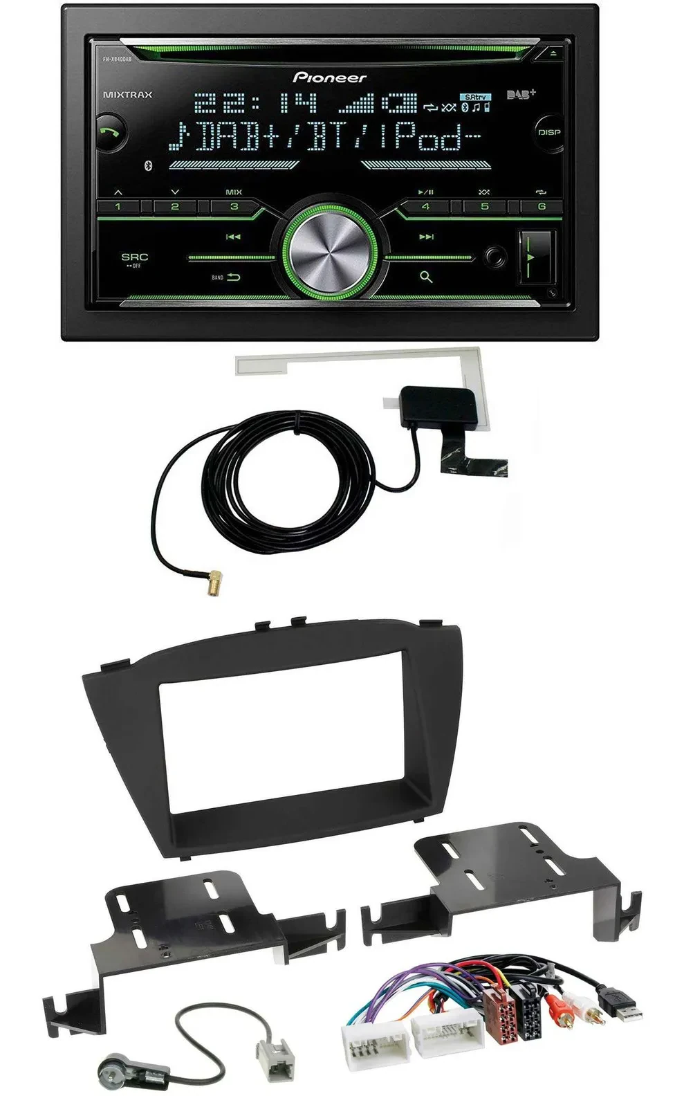 Автомагнитола для Hyundai ix35 (с 2013) Pioneer 2 DIN, CD, USB, MP3, Bluetooth, DAB, AUX