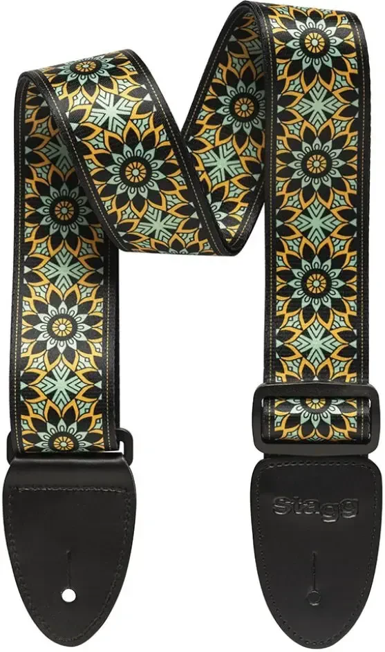 Ремень для гитары Stagg STE MANDALA GR