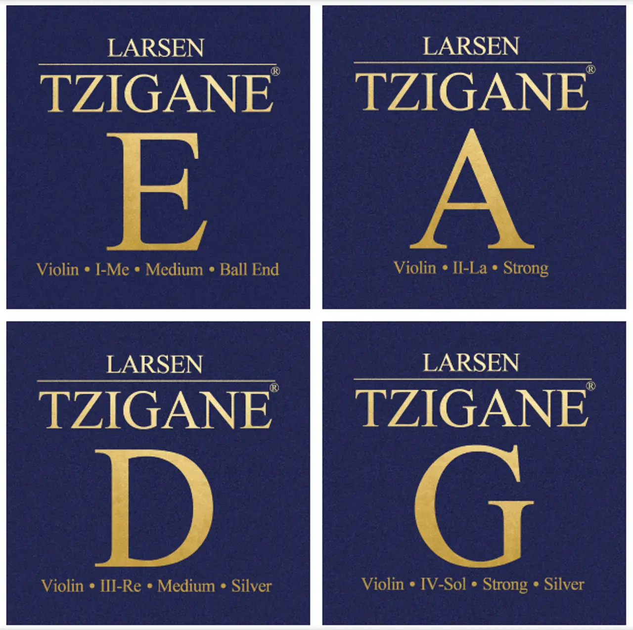 Струны для скрипки Larsen Strings Tzigane Violin String Set 4/4 Size