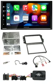Kenwood DAB USB Bluetooth 2DIN Lenkrad Autoradio für Chevrolet Aveo Captiva 2006