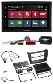 Автомагнитола Blaupunkt 2DIN DAB Bluetooth USB для Mazda 3 (2009–2013) с поддержкой CAN-Bus и управлением на руле