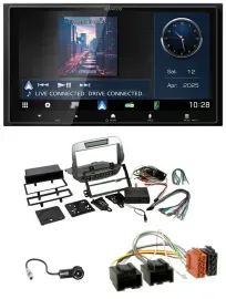 Kenwood Bluetooth 2DIN USB DAB MP3 Autoradio für Chevrolet Camaro 2010-2015 silb