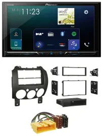 Pioneer MP3 Bluetooth USB 2DIN DAB Autoradio für Mazda 2 (ab 2007)