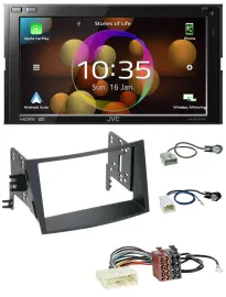 JVC DAB MP3 2DIN Bluetooth USB Autoradio für Subaru Legacy Outback ab 09