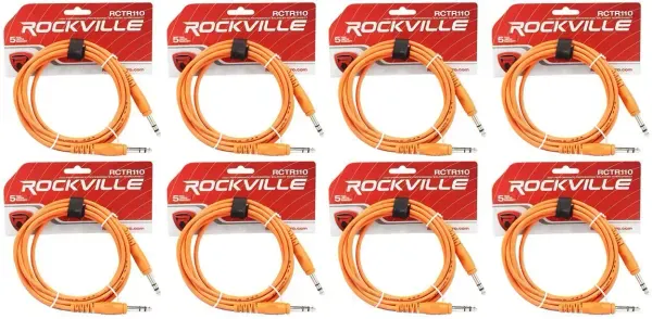 Коммутационный кабель Rockville RCTR110O Orange 3.05 м (8 штук)