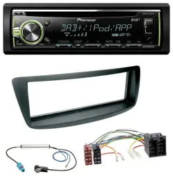 Pioneer DAB USB MP3 AUX CD Autoradio für Citroen C1 Peugeot 107 Fakra Phantomein