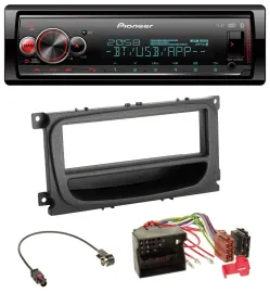 Автомагнитола Pioneer Bluetooth USB MP3 DAB для Ford Mondeo/S‑Max (2007–2014) с карманом