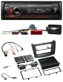 Автомагнитола для Mazda 3 2009–2013 Pioneer USB, DAB, Bluetooth, Can-Bus, поддержка управления с руля