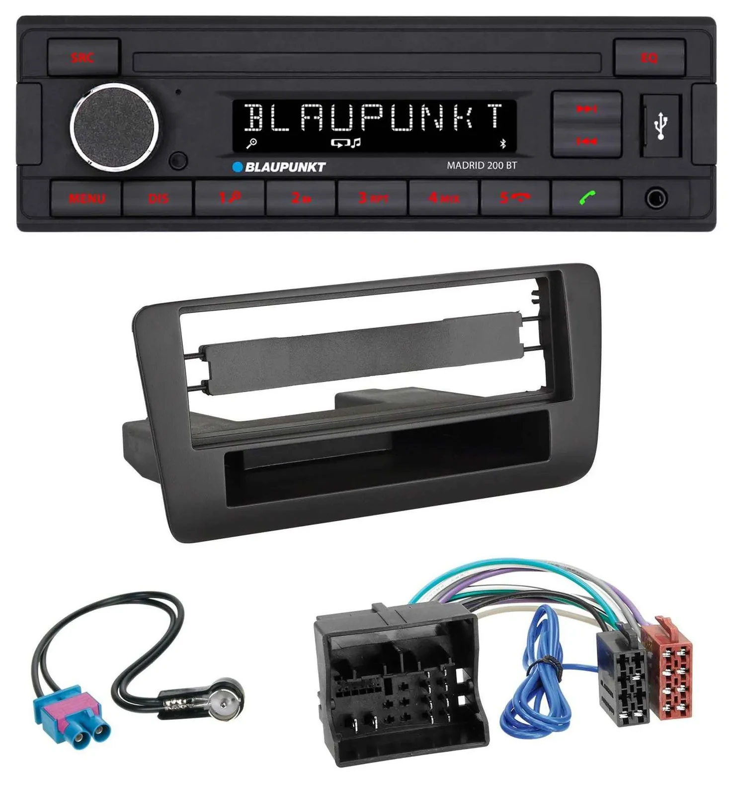Blaupunkt USB AUX Bluetooth MP3 Autoradio für Audi A1 (ab 2012)