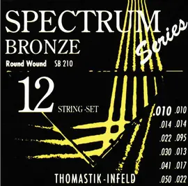 Струны для 12-струнной акустической гитары Thomastik SB210 Spectrum Bronze 10-50