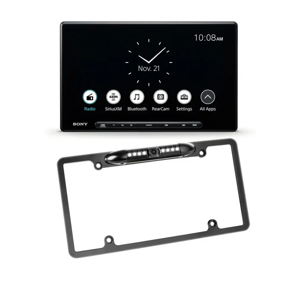 Автомагнитола Sony XAVAX8500 10.1" (набор) с камерой заднего вида для номерного знака