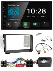 Kenwood Bluetooth Lenkrad DAB USB 2DIN Autoradio für Kia Venga 2010-2019