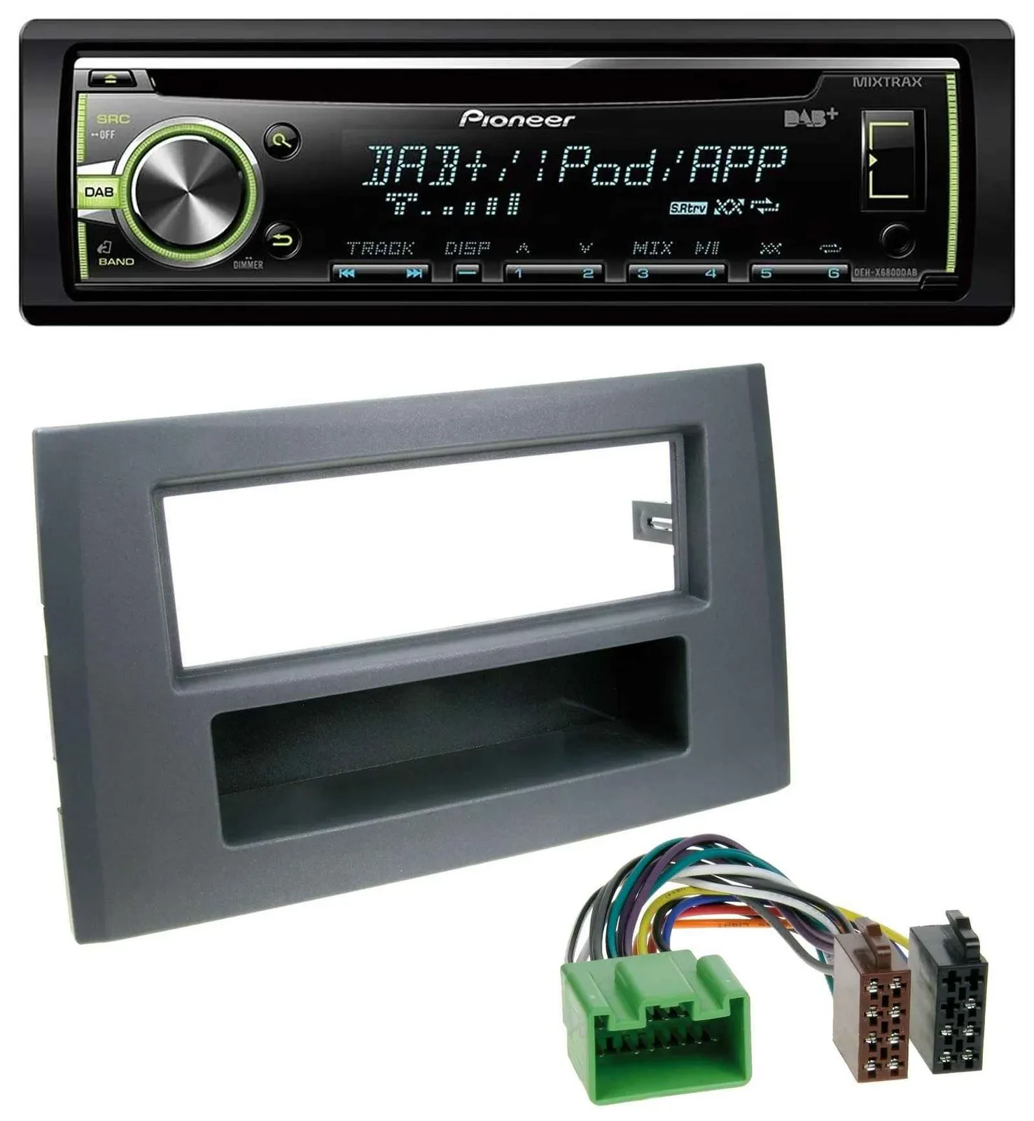 Pioneer DAB USB MP3 AUX CD Autoradio für Volvo XC90 (16 Pin, 2002-2014)