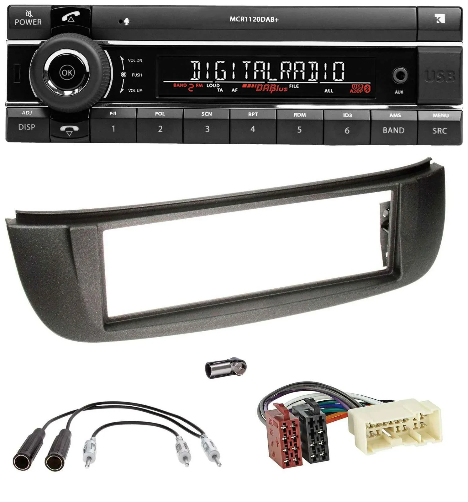 Автомагнитола для Nissan Almera Tino 2001–2004 Kienzle Bluetooth, MP3, USB, DAB