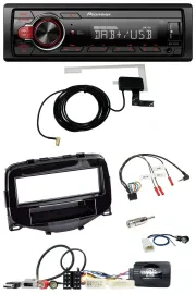Pioneer 1DIN MP3 DAB USB Lenkrad Autoradio für Toyota Aygo 2014-2021