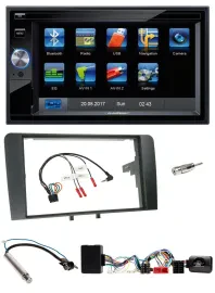 Blaupunkt 2DIN Bluetooth TMC USB Lenkrad SD Navigation für Audi A3 Symphony Akti