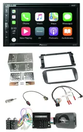 Pioneer DVD 2DIN Lenkrad DAB Bluetooth USB Autoradio für Ford S-Max Mondeo Profi